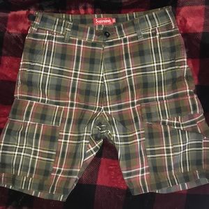 Supreme Plaid Cargo Shorts L